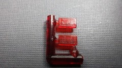 1/25 Model Car – Pair of Rectangular Red Transparent Taillight Lenses