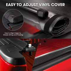 TTC-RU-005 Soft Vinyl Roll-Up Tonneau Cover Compatible with 99-16 F-250 F-350 F-
