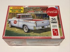 AMT COCA COLA 55 CHEVY CAMEO PICKUP TRUCK MODEL KIT plastic 1:25 Scale AMT1094