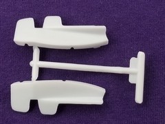1940 Willys FRONT INNER FENDERS for AMT 1:25 Model Kit 40
