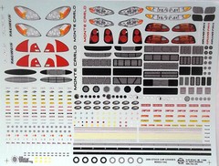 NASCAR DECAL 2000 FORD / CHEVY / PONTIAC GOODIE DETAIL SHEET 1/24 SLIXX