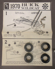 1970 AMT #X853 1970 BUICK WILDCAT H.T. Motor City Stocker Series model kit 1:25