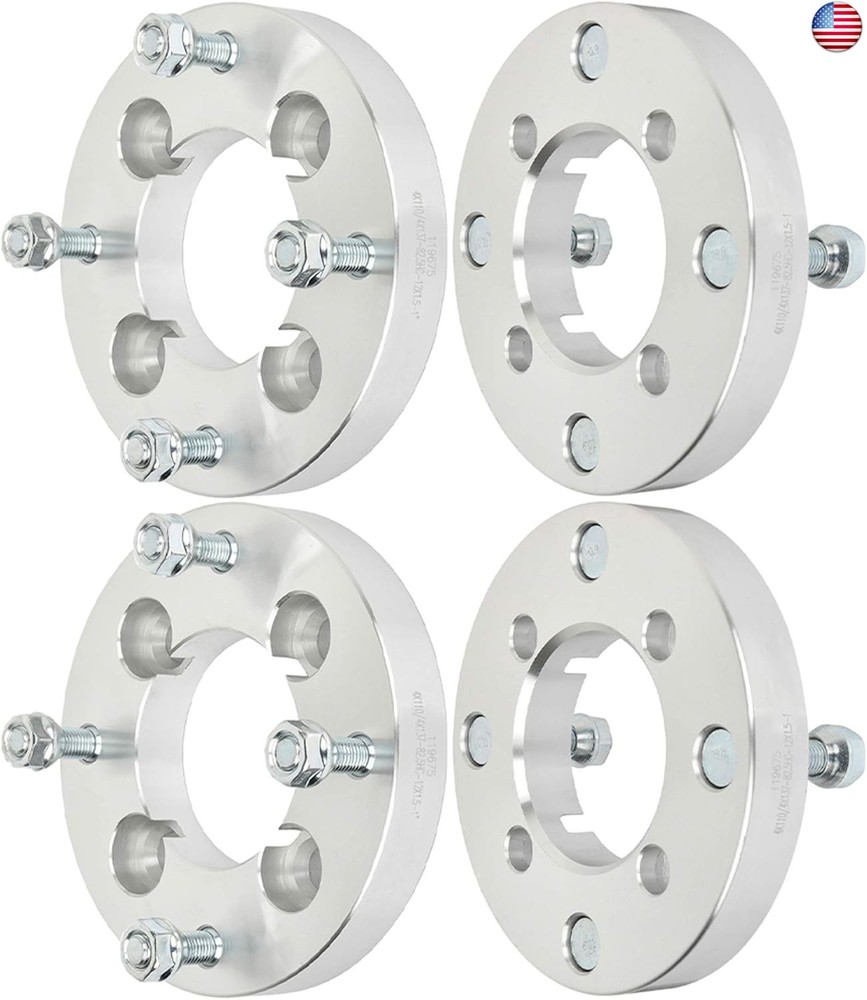 ECCPP 4PCS 4 Lug 1 inch Wheel Spacers Adapters Conversion change bolt pattern