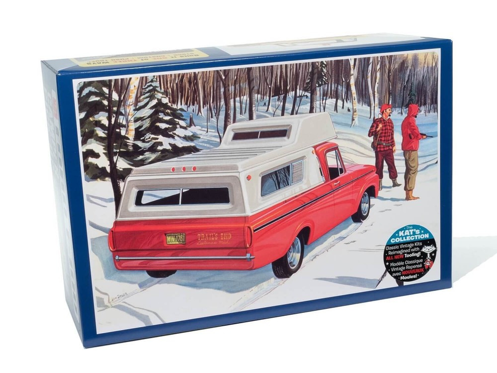 AMT 1/25 1963 Ford F100 Camper Pickup Model Kit Custom or Push Truck AMT1412