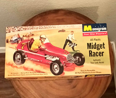 Monogram All-Plastic Midget Racer Model Kit.