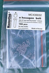 1/35 Master Club MC435031-9 Hexagon standard bolt head size S on turn-key basis