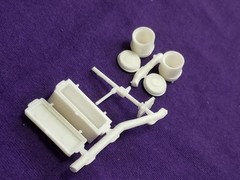 TOOL BOX , JACK & FUEL CANS from 1960 Ford Ranchero AMT 1:25 Model Kit