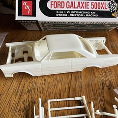AMT ’65 Ford Galaxie 500XL 3-in-1 Kit Stock Car INCOMPLETE Missing Decals