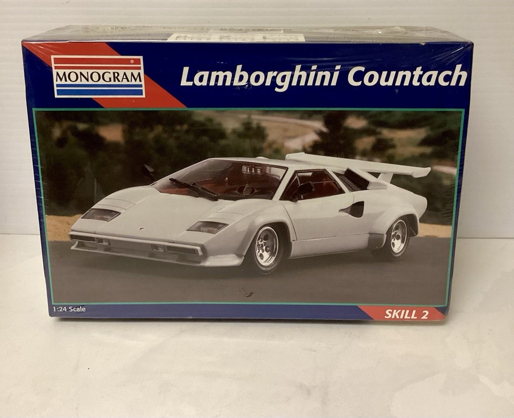 MONOGRAM 1/24 Scale Lamborghini Countach Model Car Kit 2769/New/Sealed