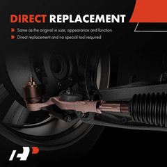 Set of 4, Front Inner Outer Tie Rod End Kit, Compatible with Kia Soul 2020-2023,