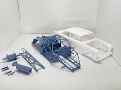 3D Printed 25.1 Drag Chassis for AMT 1955 Chevy Kit – Fits Tri-Five Models
