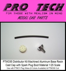 PTMC 65 Distributor Machined Aluminum W Resin Cap 1:25 LBR Model Parts PRO TECH