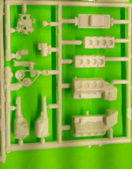 1970 Dodge Coronet Super Bee 1/25 MPC 426 Hemi Engine Motor Block Trans