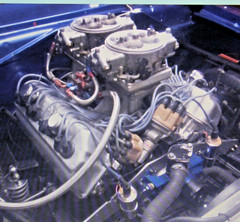 PRO STREET ENGINE (396 CHEV/2 (4) BAR CARBS, HI RISE INTAKE ,LONG TUBE HEADERS