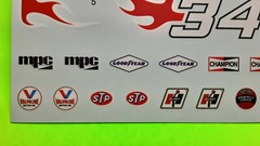 Waterslide decal sheet race car flames #54 1/25 1934 34 Ford SLAMMER MODIFIED
