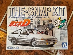 2 x Aoshima: 1/32 Initial D Takumi AE86 Trueno Scale Model Kit Official Toyota