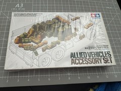Tamiya 1/35 Scale Allied Vehicles Accessory Model Kit #35229 Incomplete