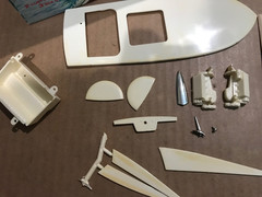 vintage AMT 159 Customizing Boat Kit Box and parts