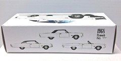 New White 1968 Plymouth Fury Custom Made Promo Model BOX ONLY..NO CAR