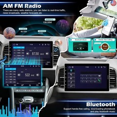 10.1 inch Single Din Touchscreen Radio 10 inch Car Stereo with Wireless Carplay