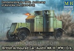 Master Box 72007 British Armored Car Mk. III 1:72 New Free Shipping