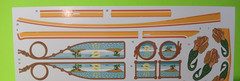 Decal Sheet 1975 Chevy Van Aquarod Race Team 1/25 AMT Custom Mermaid Boat Theme