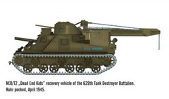 MIRAGE 720004 1:72 M31/T2 HEAVY WRECKER, WW2 US Tank ARV with Garwood Crane