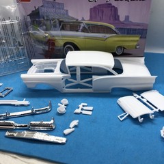 FOB 57 Ford Fairlane 500 Hard Top BODY Slot Car? 1:25 AMT Search LBR Model Parts