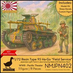 NUMODEL NMJPN402 | 1/72 Resin WWII IJA Type 95 Ha-Go Light Tank “Field Service”