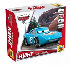 Zvezda 2013 Disney Pixar Cars | THE KING Strip Weathers | 1:43 Model Kit | NO GL