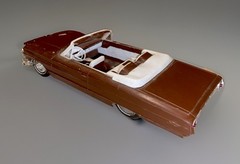 AMT 1:25 Scale Original 1964 Ford Galaxie 500XL Built Plastic Model Car W/Lights