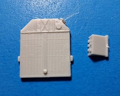 40 FORD SEDAN DELIVERY – RADIATOR, BATTERY – AMT T769 – MODEL CAR KIT PARTS LOT