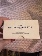ERTL AMT 1992 Dodge Viper RT/10 Promo Model 6113 Red