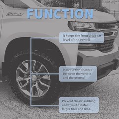 3 inches Front and 2 inches Rear Leveling Lift Kit Trucks Blocks Support