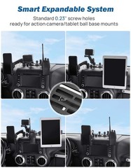 JOYTUTUS Metal Dash Mount Phone Holder Compatible with 2011-2018 Wrangler JK(Not
