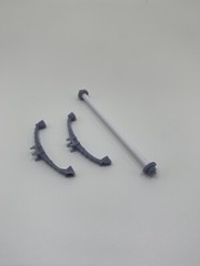 1:25 Adjustable Gasser Straight Axle Leaf Spring Front End Set. (unchromed)