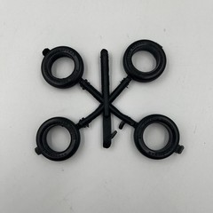 Model Car Parts Revell ’71 Plymouth GTX Stock Black Tires ONLY 1/24