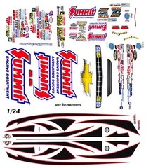 2013 CHEVROLET CAMARO PRO STOCK 1/25th – 1/24th NHRA Waterslide Decals