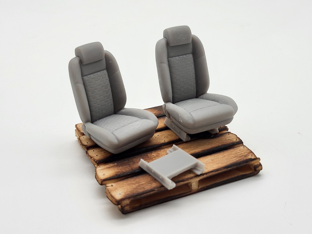 Custom Muscle Car Diamond Stitch seats for 1/24 and 1/25 scale model cars 2pac