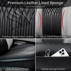 Car Seat Protector, Sideless Seat Covers for Cars, All Season Waterproof Nappa L