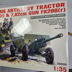 SEALED MiniArt 35039 German Artillery Tractor & 7.62cm Gun W/ 5 Figures
