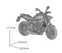 1/64 XSR700 Motorcycle Model Scale Garage Accessories Colorless 1pc