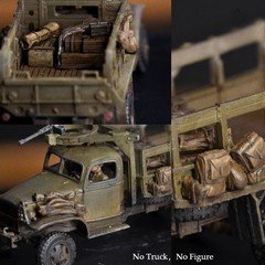 1/35 Scale DieCast Resin Model Assembled Kit WWII Stowage Prop Pack Set No Truck