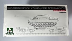 LTD. ED. Takom 2125X 1/35 Scale Jagdpanther w/Zimmerit & Schwerer Plattformwagen