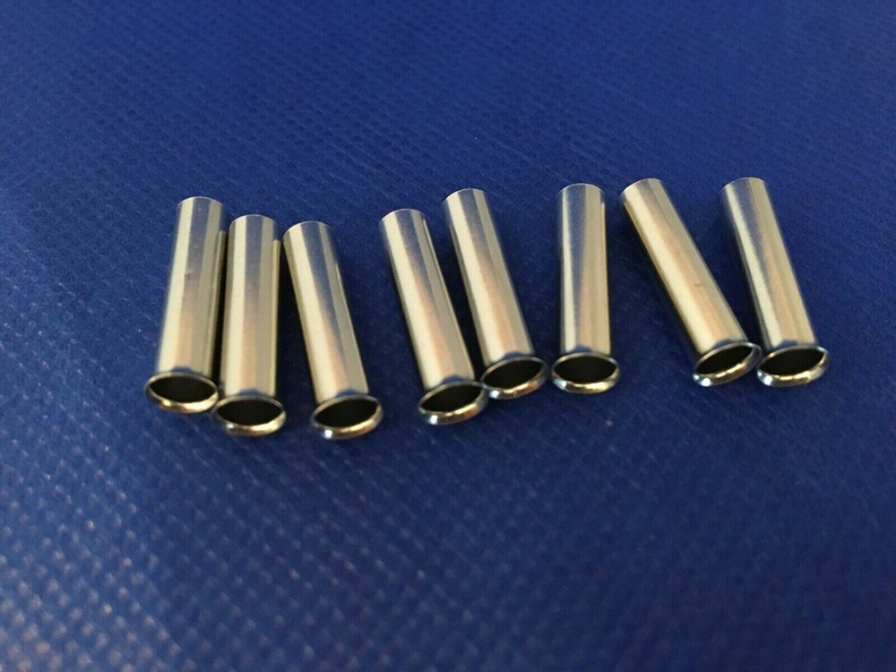 Set of 8 Metal Injector Stacks 1/20 scale – 20 MM long 4.6 MM Diameter 5.8 Flare