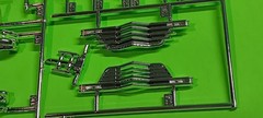 1947 Chevy Moebius Galaxie 1/25 Bumper Grill Head Lamp Buckets Chrome Sprue