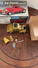 1934 Ford Street Rod 1:25 Scale Model Kit – Partially Assembled