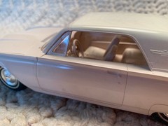 Lot Of 2 Vintage AMT 1/25 Ford Thunderbird Promo Car Models 1962 & 64 Coupes