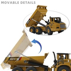 1/50 Scale Die-Cast Mobile Crane Truck Model – Extendable 27.5 Inch Boom Arm,