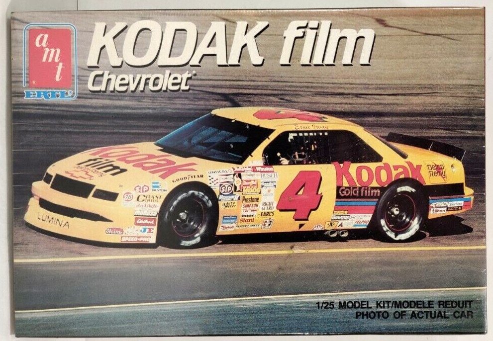 AMT Ertl Nascar Model Kit #4 Kodak Film Chevrolet 1/25 Scale #6727 SEALED 1990